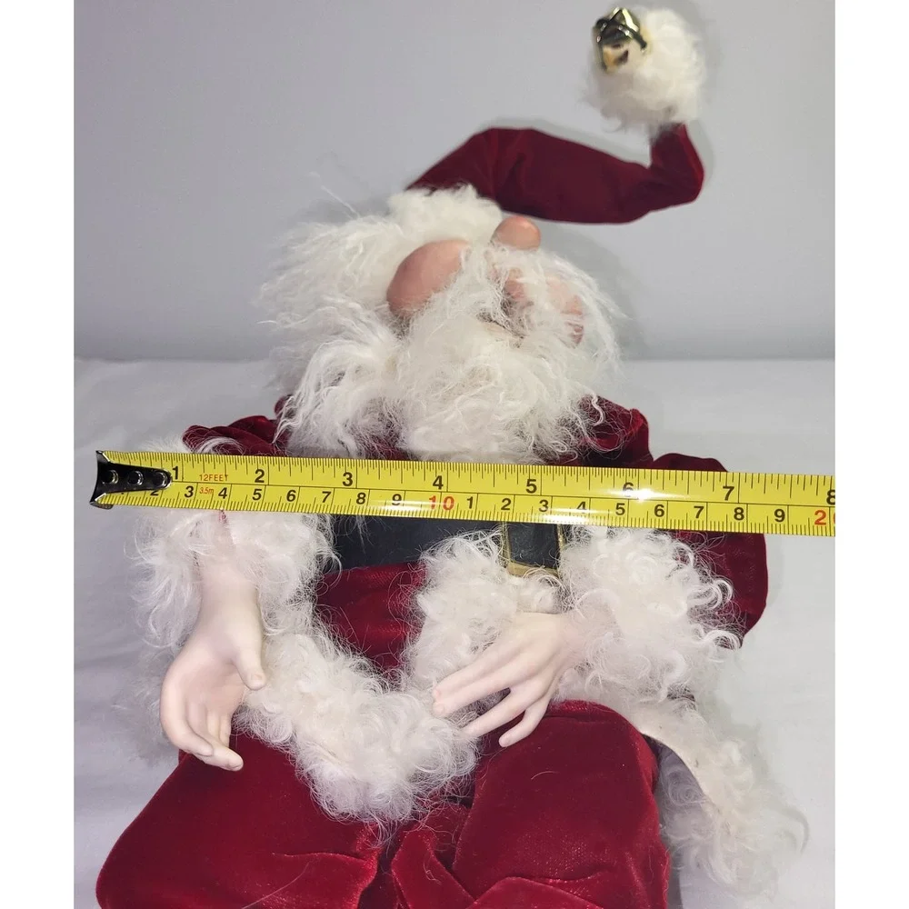 Santa Claus Figurine Jingle Bell Whimsical Shelf Sitter Weirdo Mouth Open REPAIR